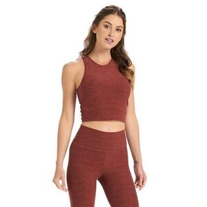 Vuori Elevation Plyo tank top rust red orange size Large